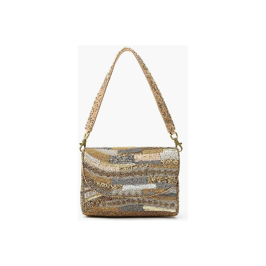 Golden Layers Beaded Handbag