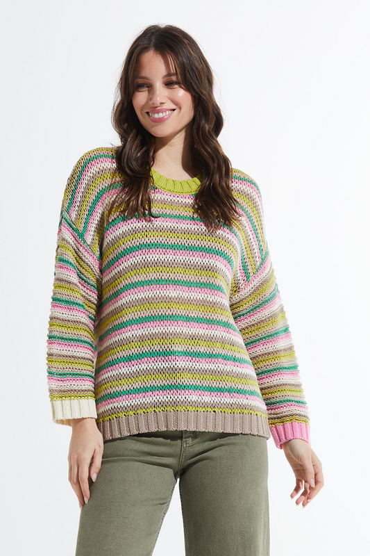 Avocado Striped Sweater