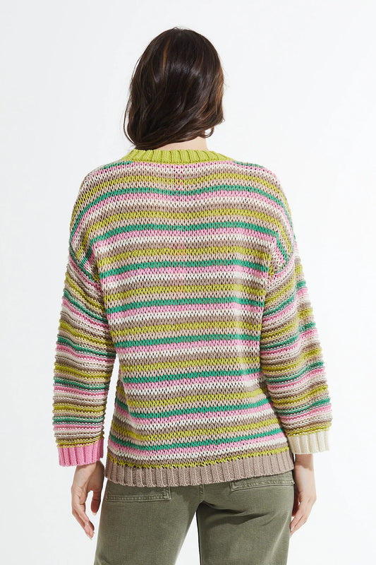 Avocado Striped Sweater