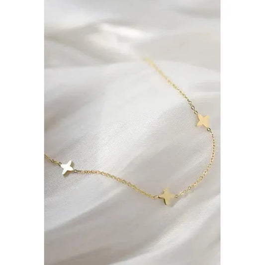 Mini Cross Station Necklace