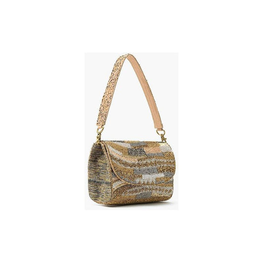 Golden Layers Beaded Handbag