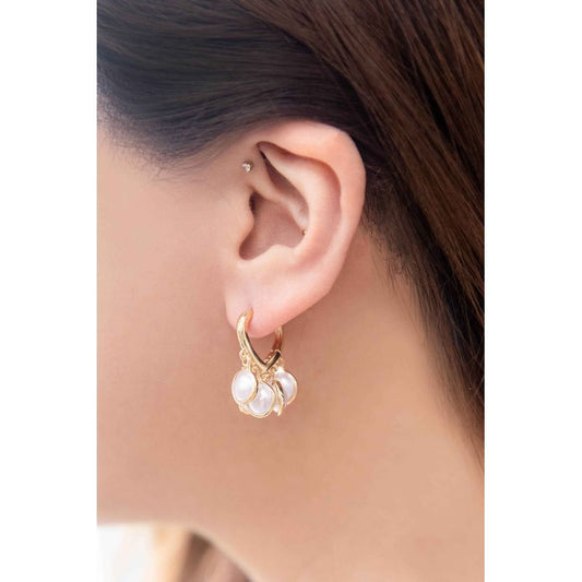 Pearl Hoop Earring